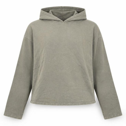 ASOS Design Women Grey Cotton Pullover Hoodie UK 12-14 M