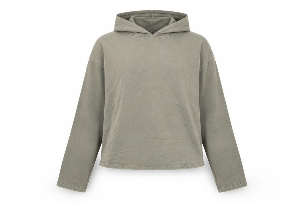 ASOS Design Women Grey Cotton Pullover Hoodie UK 12-14 M
