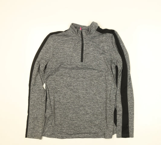 Dunnes Stores Women’s Grey Sport 1/2 Zip Track Jacket Size S