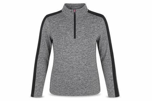 Front view of Dunnes Women’s Grey Sport 1/2 Zip Track Jacket, size S
