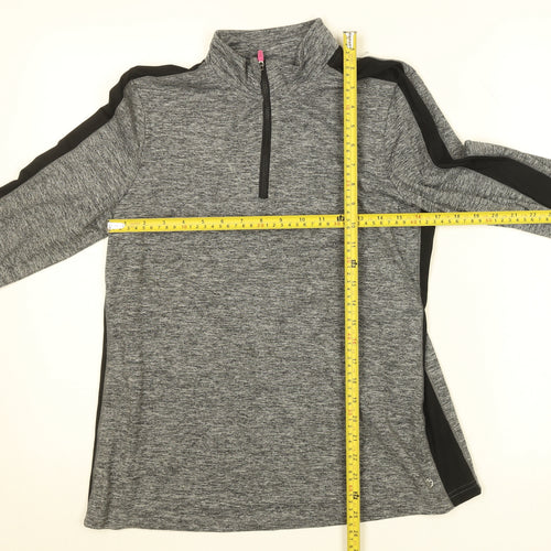 Dunnes Stores Women’s Grey Sport 1/2 Zip Track Jacket Size S