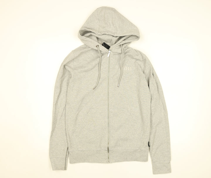 STATUS Men’s Grey Full Zip Hoodie S Regular Fit