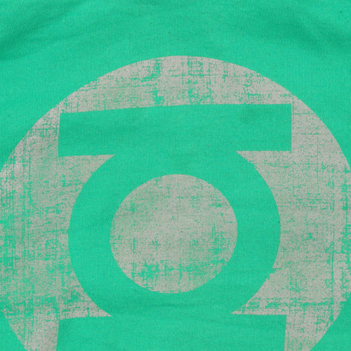 Green Lantern Womens Green Pullover Hoodie Size S Cotton Blend