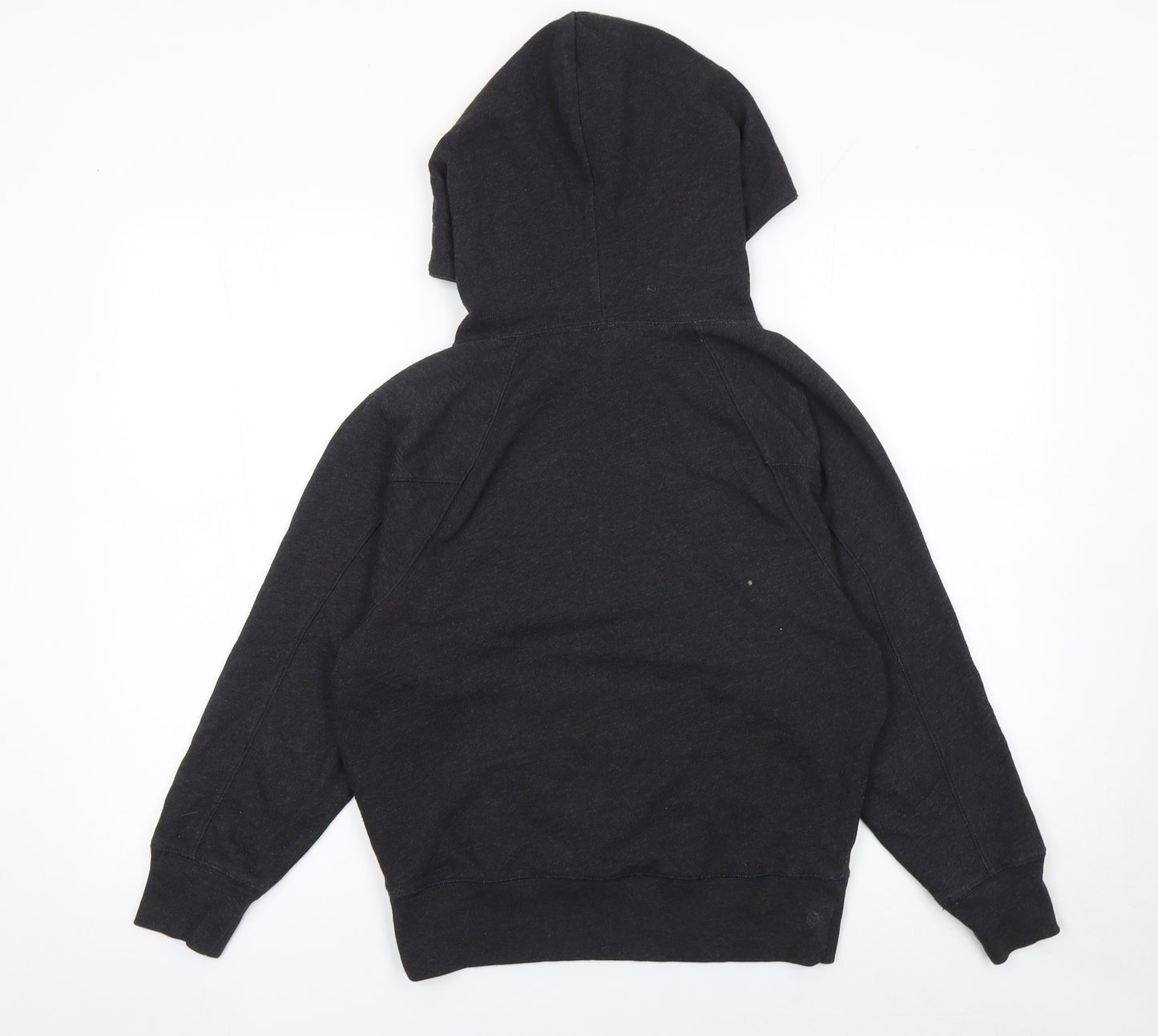 GAP Womens Black XS Pullover Hoodie Cotton Blend Logo Jumper