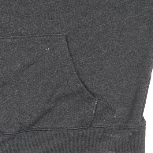 GAP Womens Black XS Pullover Hoodie Cotton Blend Logo Jumper