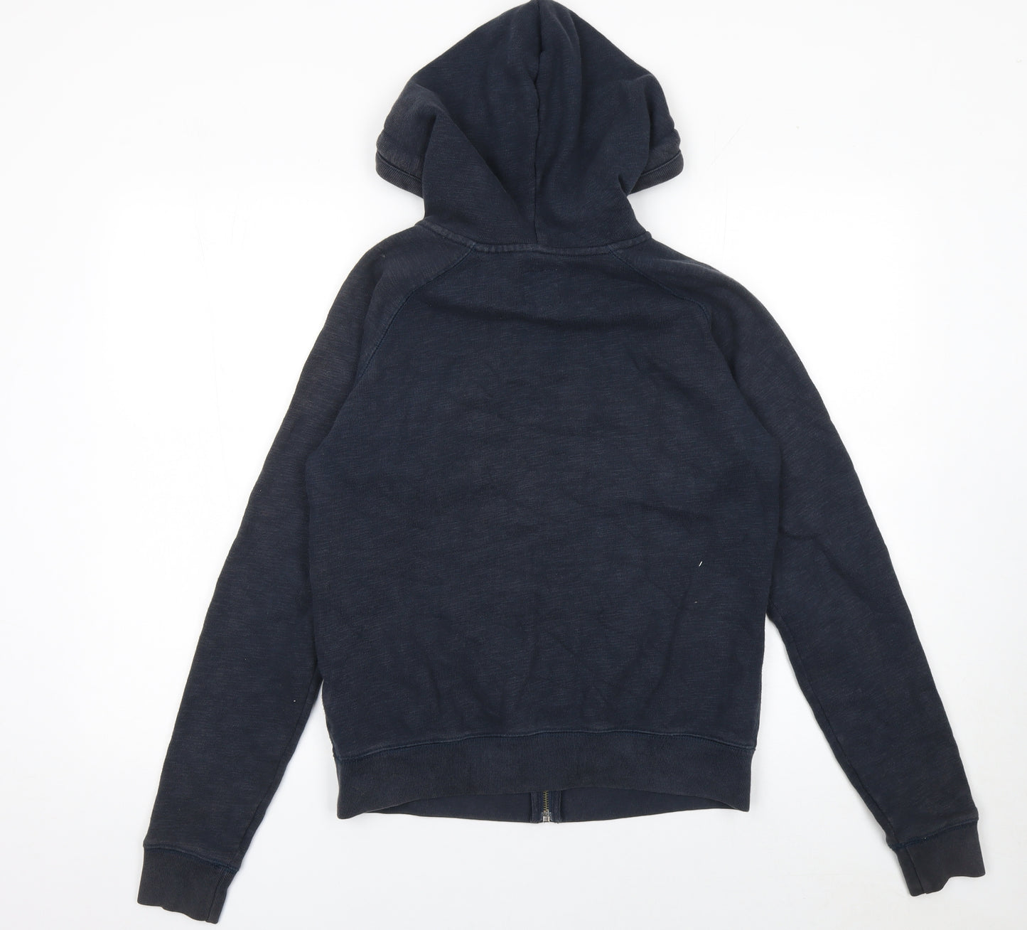 Jack Wills Womens Navy Blue Full Zip Hoodie Size UK 10 Cotton Casual