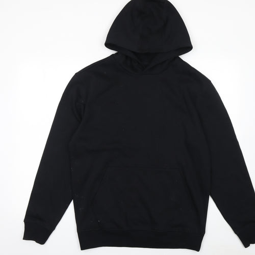 Marks and Spencer Men's Black Small Pullover Hoodie
