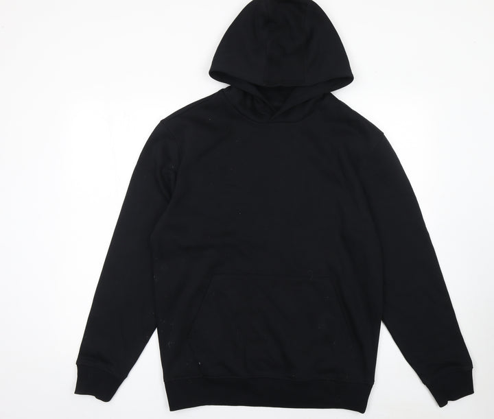 Marks and Spencer Men's Black Small Pullover Hoodie