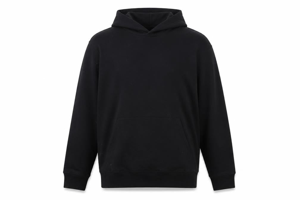 Front view of Marks & Spencer Men's Black Small Pullover Hoodie