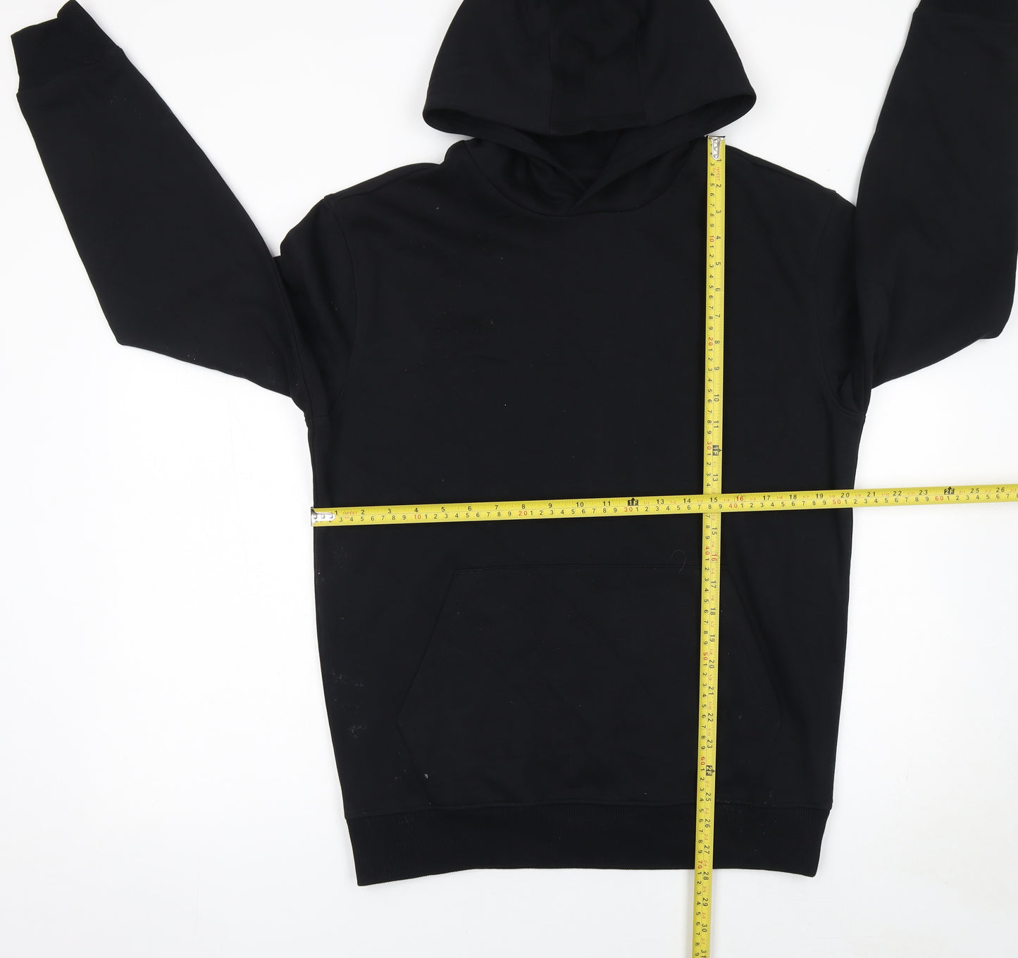 Marks and Spencer Men's Black Small Pullover Hoodie
