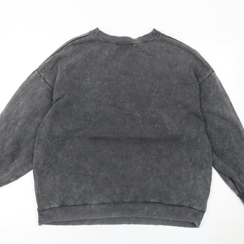 Bershka Women's Grey Ursula Disney Villains Pullover Sweatshirt Size S