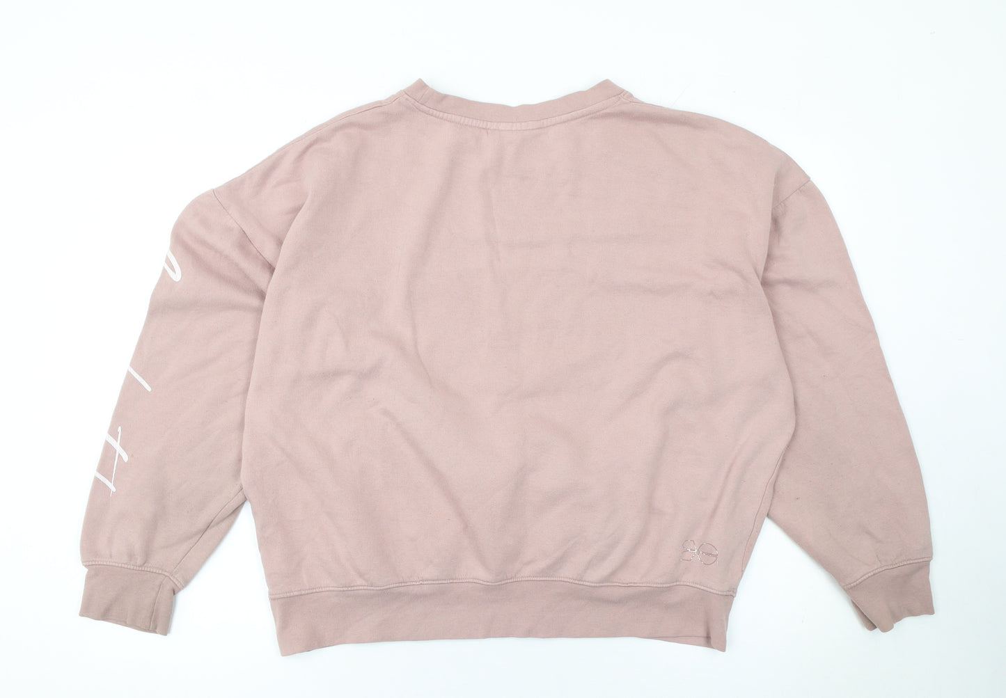 Crosshatch Men’s Pink XL Pullover Sweatshirt Crew Neck Logo Print