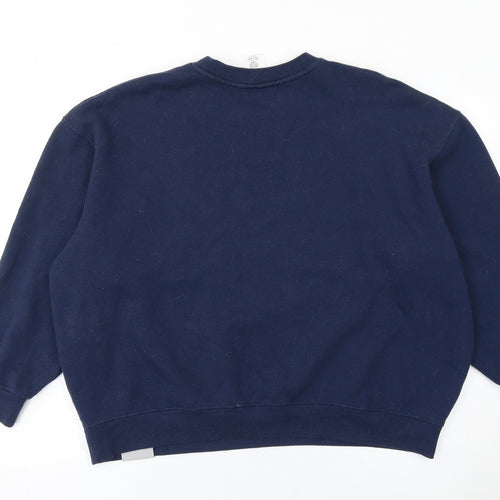 Disney Star Wars Women’s Navy Sweatshirt M Baby Yoda Christmas Crew Neck