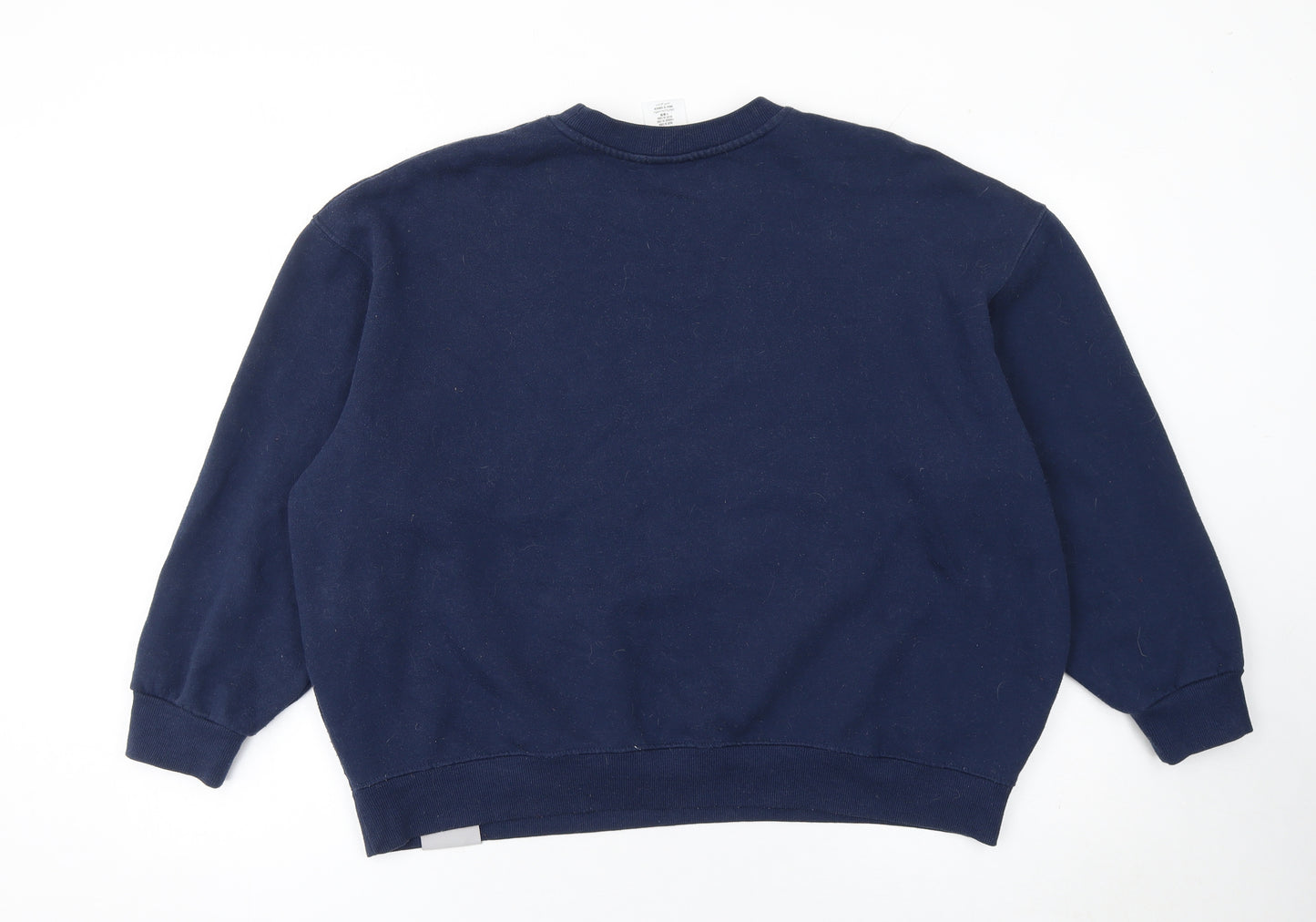 Disney Star Wars Women’s Navy Sweatshirt M Baby Yoda Christmas Crew Neck