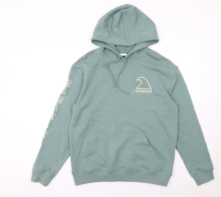Yonder Women’s Green Pullover Hoodie Medium 100% Cotton Casual