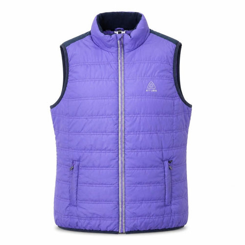 Azzurri Womens Purple Padded Waistcoat Large Lined Zip Front Outdoor Gilet