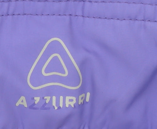 Azzurri Womens Purple Padded Waistcoat Large Lined Zip Front Outdoor Gilet