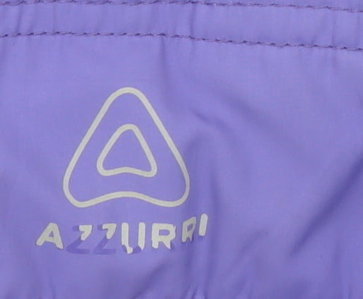 Azzurri Womens Purple Padded Waistcoat Large Lined Zip Front Outdoor Gilet