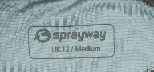 Sprayway Women’s Grey 1/2 Zip Fleece Sweatshirt UK 12 Medium