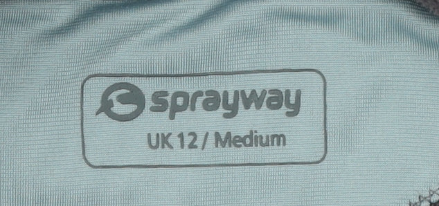 Sprayway Women’s Grey 1/2 Zip Fleece Sweatshirt UK 12 Medium