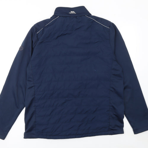 Trespass Mens Blue L Softshell Full Zip Activewear Jacket