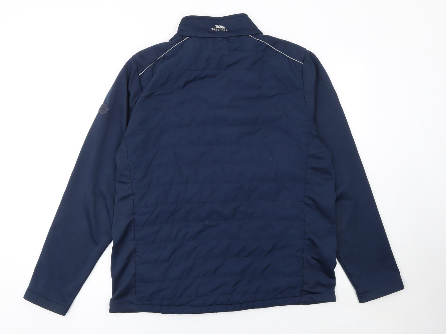 Trespass Mens Blue L Softshell Full Zip Activewear Jacket
