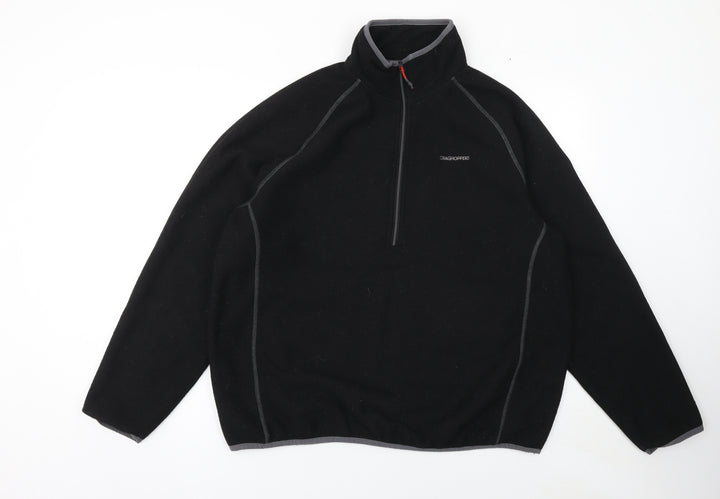 Craghoppers Men's Black XL Fleece Pullover 1/4 Zip Sweatshirt
