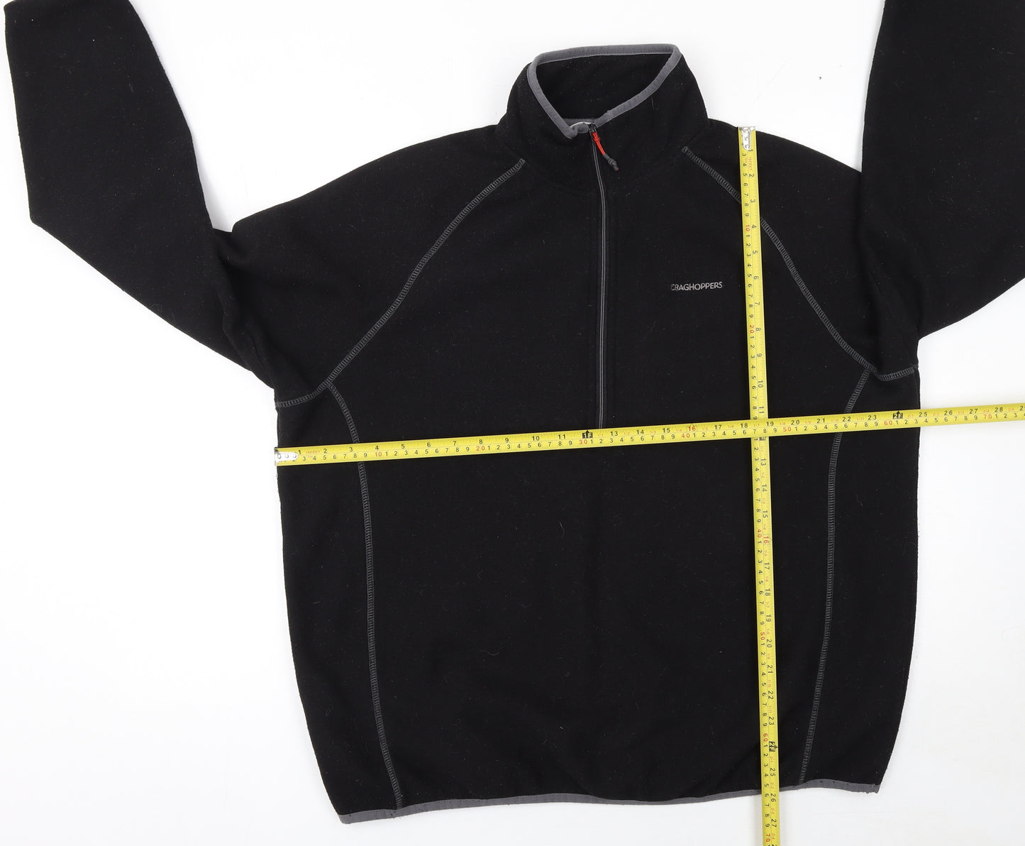 Craghoppers Men's Black XL Fleece Pullover 1/4 Zip Sweatshirt