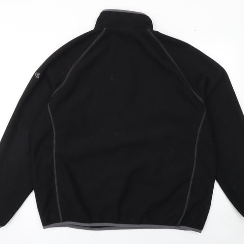 Craghoppers Men's Black XL Fleece Pullover 1/4 Zip Sweatshirt