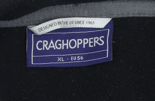 Craghoppers Men's Black XL Fleece Pullover 1/4 Zip Sweatshirt