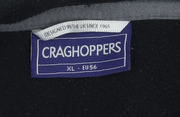 Craghoppers Men's Black XL Fleece Pullover 1/4 Zip Sweatshirt