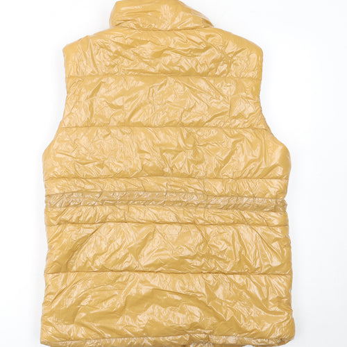 Boohoo Tall Women's Beige Padded Puffer Waistcoat Size 10