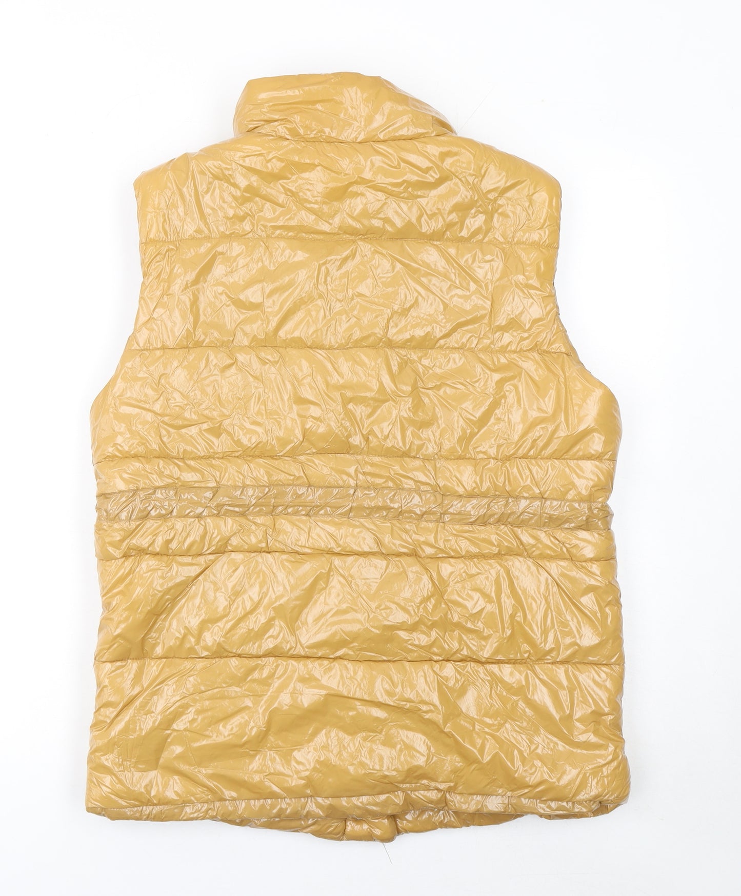 Boohoo Tall Women's Beige Padded Puffer Waistcoat Size 10