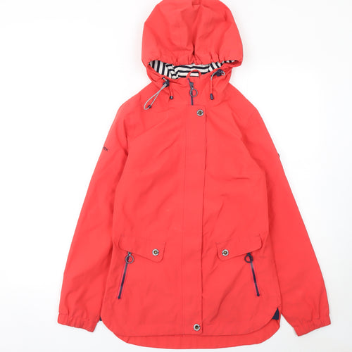 Trespass Womens Red Waterproof Hooded Rain Jacket 2XS