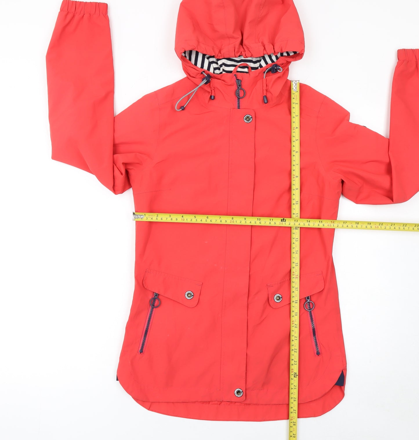 Trespass Womens Red Waterproof Hooded Rain Jacket 2XS