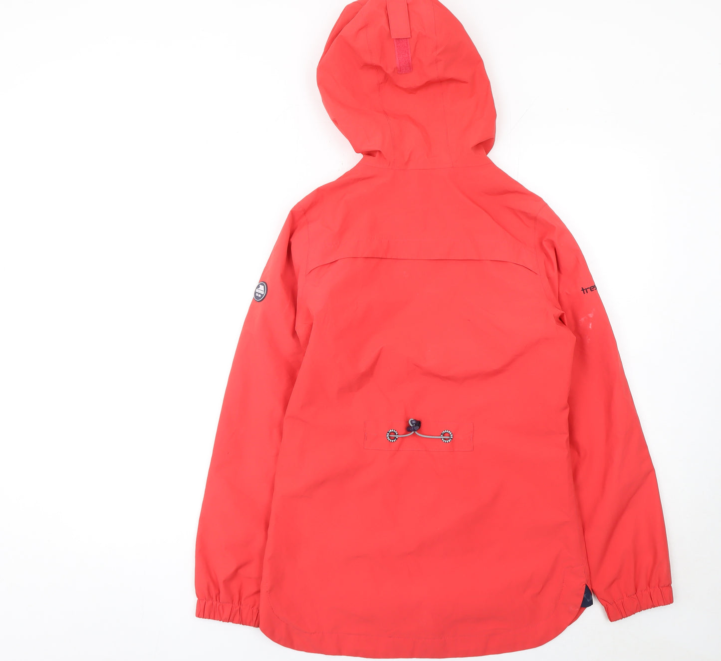 Trespass Womens Red Waterproof Hooded Rain Jacket 2XS