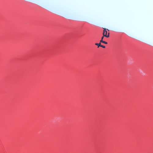 Trespass Womens Red Waterproof Hooded Rain Jacket 2XS