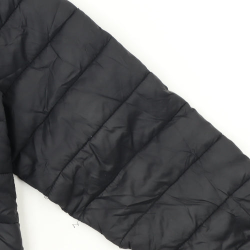 Marks and Spencer Boys Black Hooded Puffer Jacket 7-8 Years
