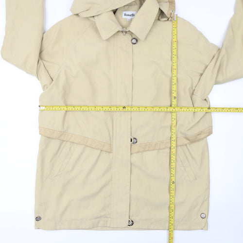 Rosetti Womens Beige Hooded Parka Jacket Size 22