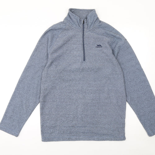 Trespass Men's Blue 1/2 Zip Pullover Sweatshirt Size M