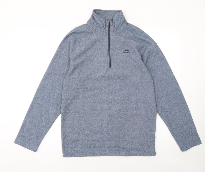 Trespass Men's Blue 1/2 Zip Pullover Sweatshirt Size M