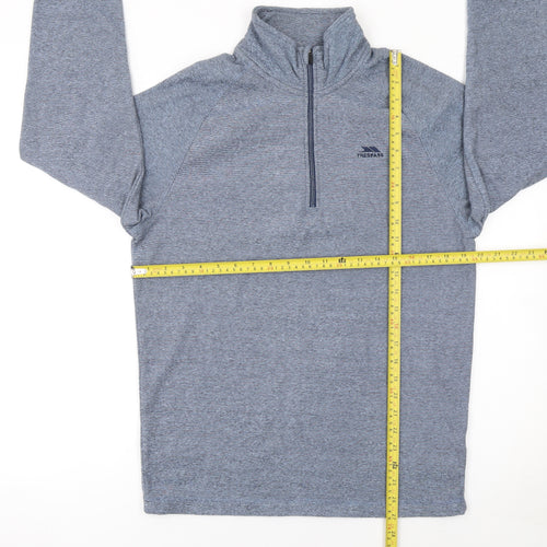 Trespass Men's Blue 1/2 Zip Pullover Sweatshirt Size M
