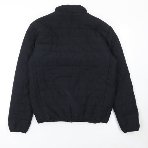 Giordano Boys Black M Puffer Jacket Polyester Lightweight Autumn Winter