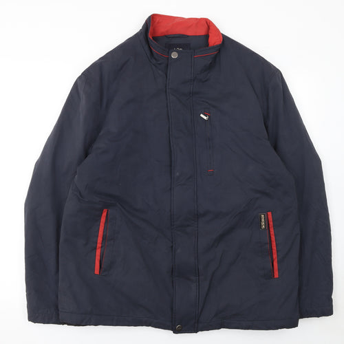Bosideng Men's Blue L Regular Fit Mid-Length Full Zip Jacket