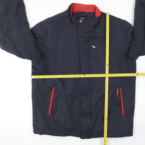 Bosideng Men's Blue L Regular Fit Mid-Length Full Zip Jacket