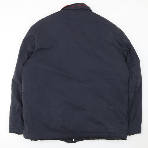 Bosideng Men's Blue L Regular Fit Mid-Length Full Zip Jacket