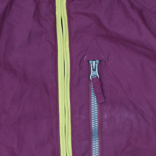 Billabong Womens Burgundy Hooded Waterproof Parka Jacket Size L