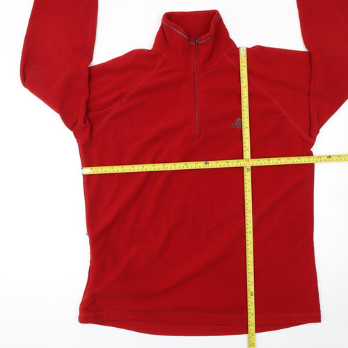 Craghoppers Men's Red Fleece 1/2 Zip Pullover Sweatshirt L
