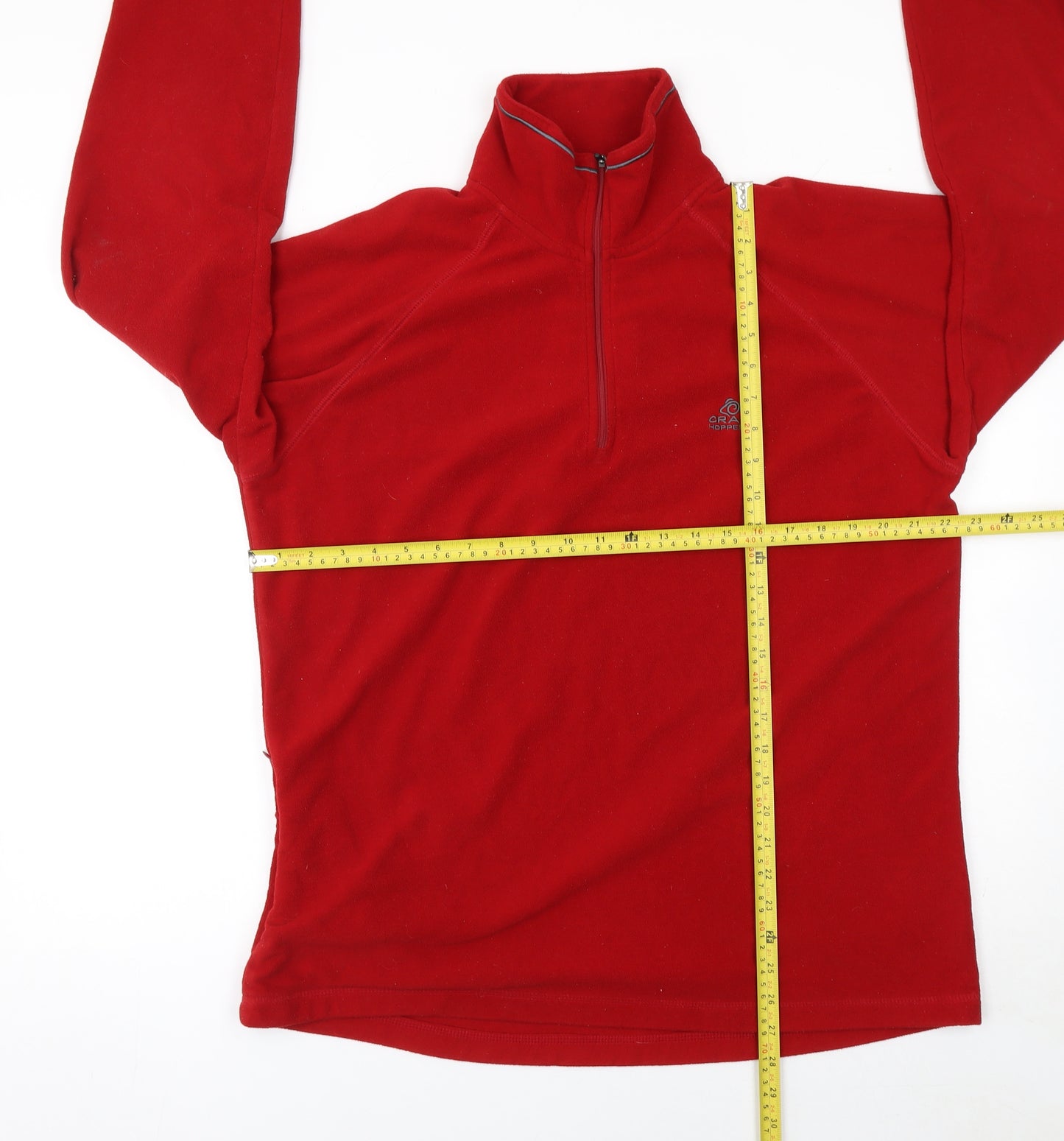 Craghoppers Men's Red Fleece 1/2 Zip Pullover Sweatshirt L