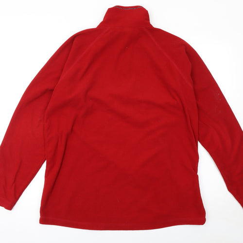 Craghoppers Men's Red Fleece 1/2 Zip Pullover Sweatshirt L
